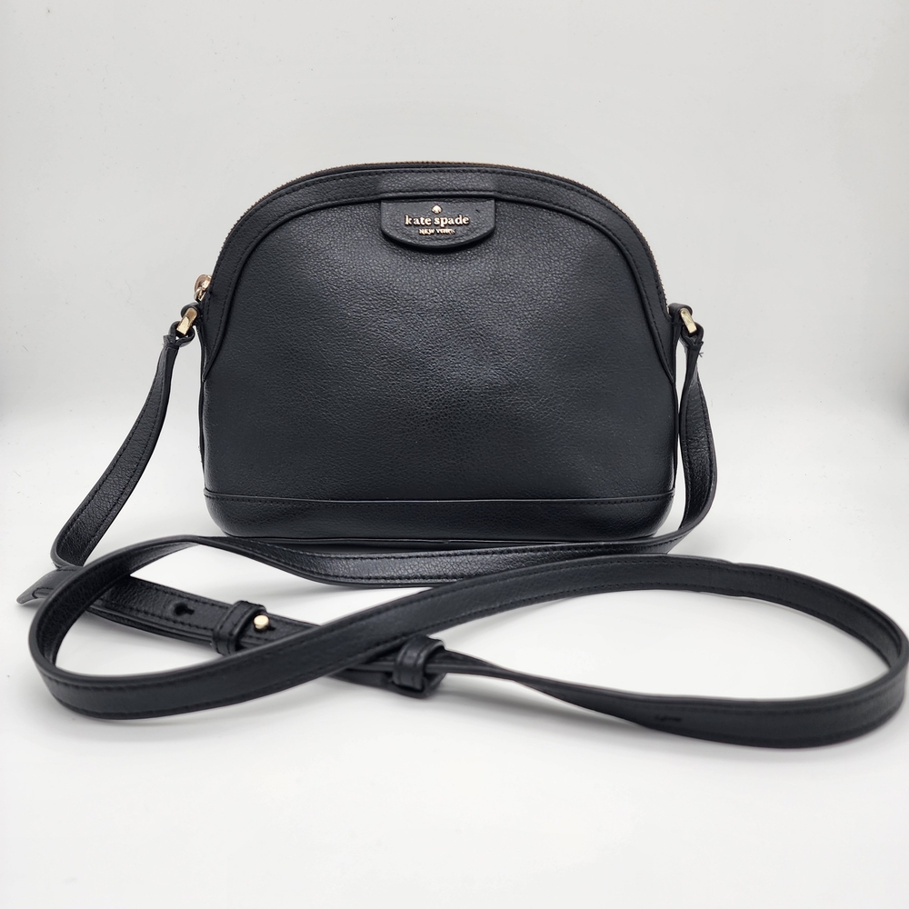 Kate Spade Black Pebbled Leather Crossbody Bag